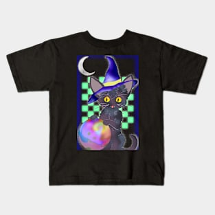 witch kitty Kids T-Shirt